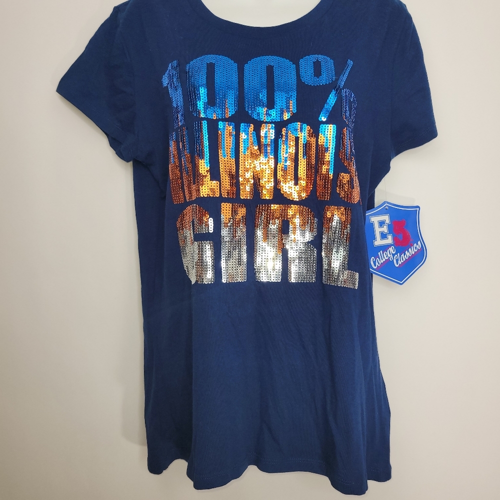 University of Illinois U of I Bling Tee, XL